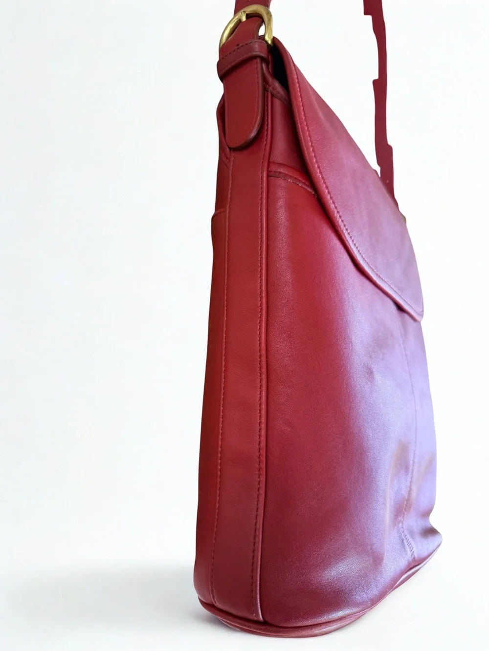 Vintage COACH 1997 Red Leather Whitney Crossbody Bag | Style 4115